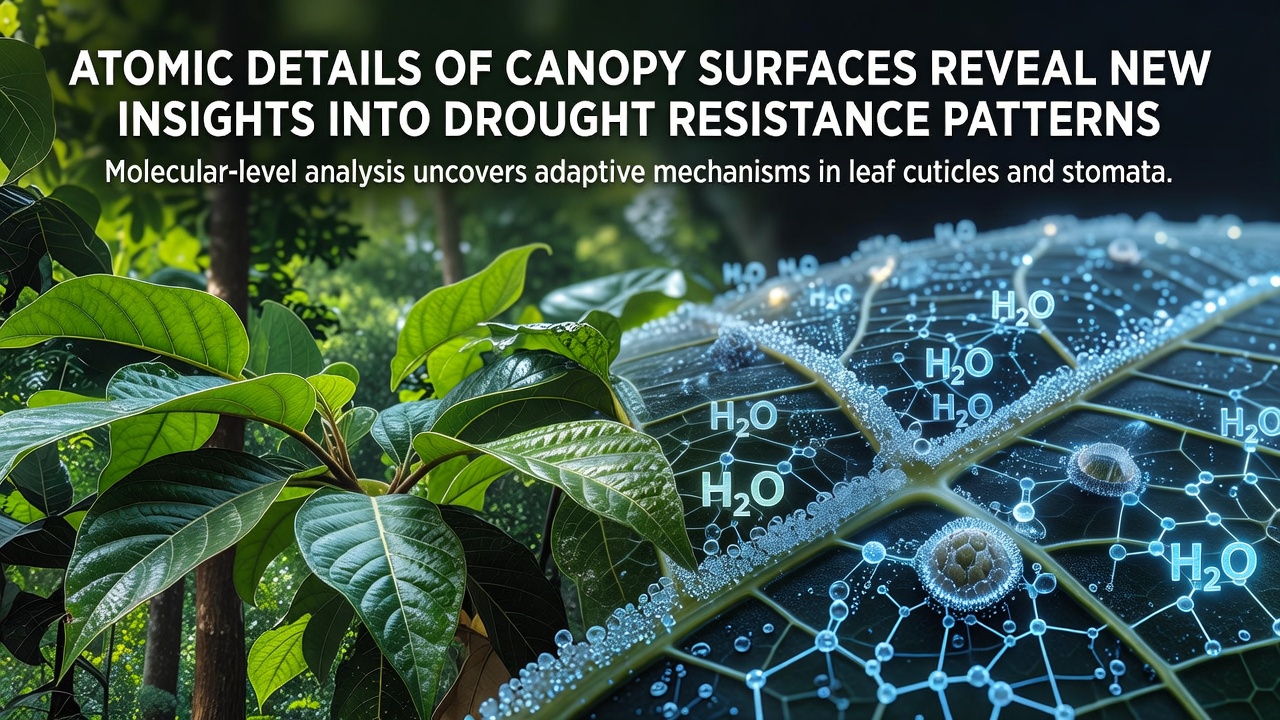 Atomic Details of Canopy Surfaces Reveal New Insights into Drought Resistance Patterns