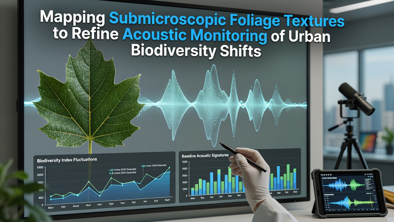 Mapping Submicroscopic Foliage Textures to Refine Acoustic Monitoring of Urban Biodiversity Shifts